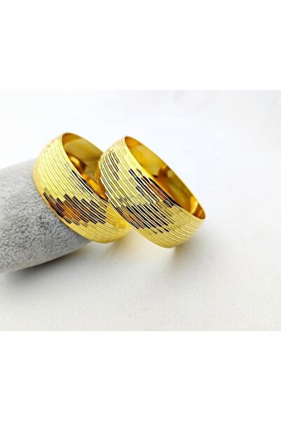 barisiva gold 22 Ayar Altın Kaplama Kadın 3 Cm Eninde Bilezik Modeli 1 Adet F...