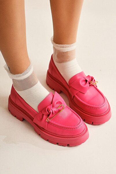 Limoya Clarisa Фуша Бант Деталізовані жіночі оксфордські туфлі Вигідна пропоз...