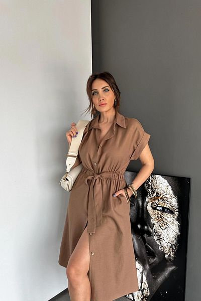 EGZOTİK ASORTİK Εξωτικό κοντομάνικο φόρεμα Assortic πουκάμισο
