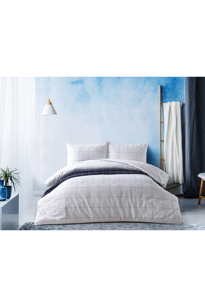 Doqu Home Σετ Παπλωματοθήκη Cruise Double White Marine