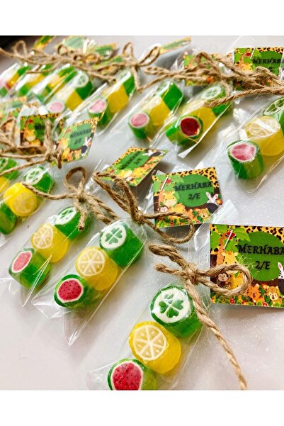 ŞEKERCİYAŞAR Safari Temalı Doğum Günü, Babyshower, Yaş Günü Hediye Şeker 25 Adet