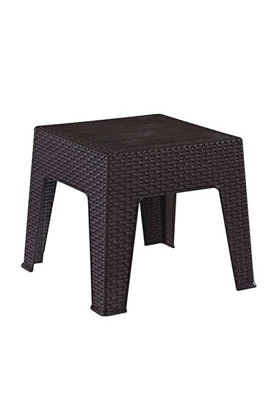 Fatih Rattan Sehpa Mocca - 40x55 Cm Plaj Bahçe Sehpası