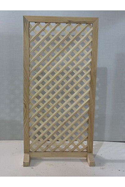 Yc Dekor Ahşap Paravan Ahşap Seperatör 35x100 Çerçeveli ve Ayaklı