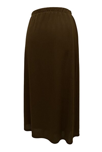 Giyinen Mağazaları Taba Buğra Φούστα με ελαστική μέση με εσωτερική επένδυση