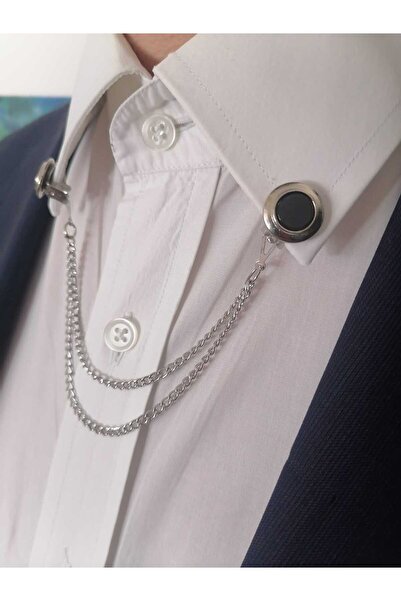 Kravatistan Klipsli Tüm Gömleklere Uyumlu Gömlek Yaka İğnesi