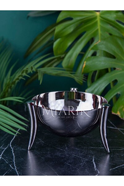 MIARIK DESIGN & DEKORASYON Dekoratif Orta Boy Fil Dişi Kase Saksı Vazo 17 Cm