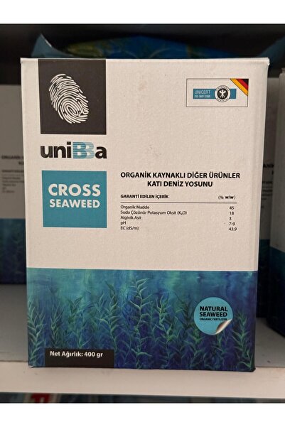 UNİBBA Cross Seaweed Alginik Asit%3
