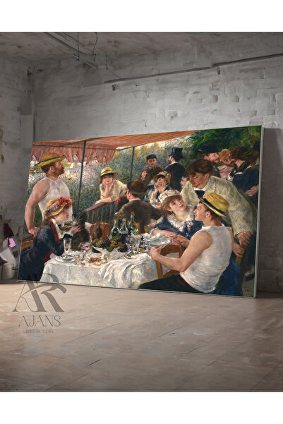 AR AJANS KANVAS TABLO Prânzul de Pierre-Auguste Renoir PICTURA decorativă pe ...