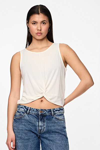 PIECES PCANORA SL Knot Top BC - Ψηλόμεσο Knot Top