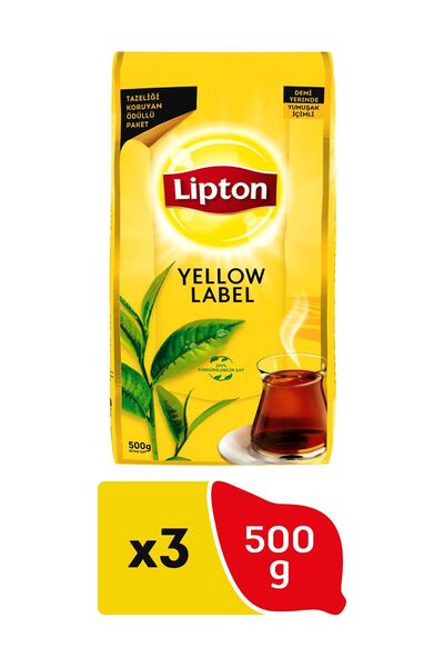 Lipton Yellow Label Dökme Çay 500 gr x 3