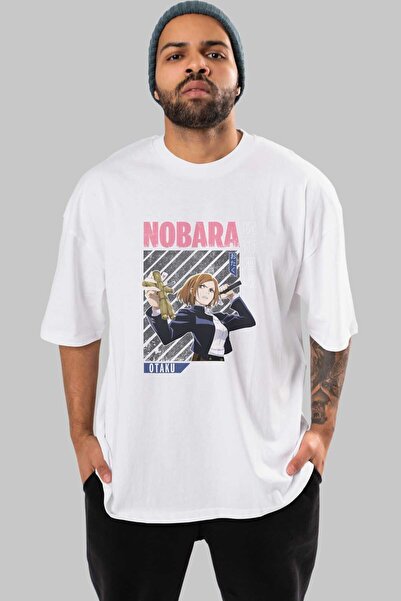 Ankhises Nobara Kugisaki 6 Anime Prednja Štampano Bela Oversize kroj T-shirt ...