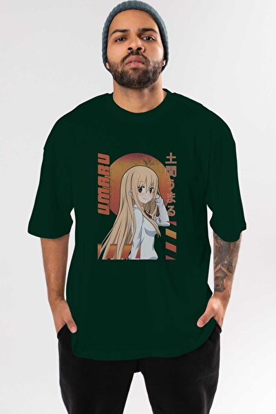 Ankhises Umaru Doma 5 Anime Sa deznom - Smaragdno zelena Oversize kroj Muškar...