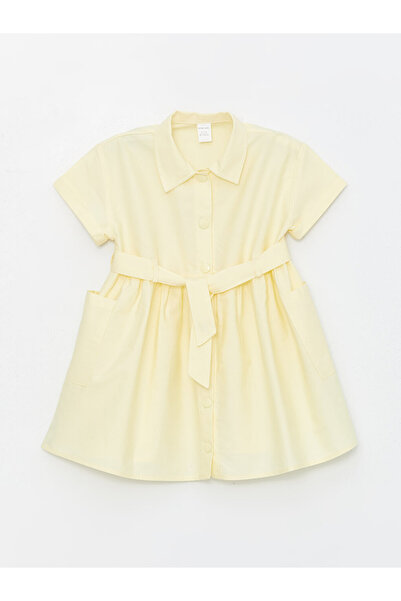 LC Waikiki LCW baby Baby Collar Short Sleeve Baby Girl Dress