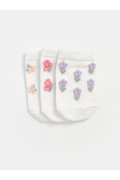 LC Waikiki Set mit 3 bedruckten Booties-Socken für Babys