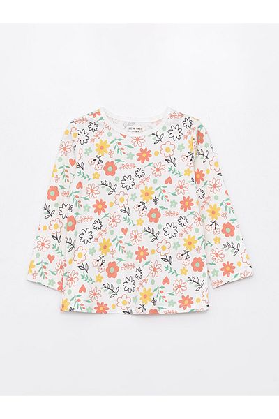 LC Waikiki LCW Baby - Crew Neck Pajamas Set for Baby Girl 2 Pieces