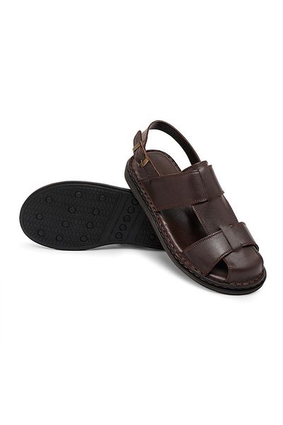 Ducavelli Messina Men's Sandals - Genuine Leather, Orthopedic Sole, Light