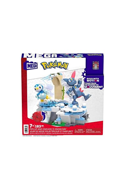 mattel Nessiworld Hkt20 Mega™ Pokémon™ Piplup Ve Sneasel Kış Macerası Seti 18...