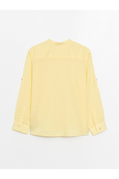 LC Waikiki LCW Kids Hakim Yaka Basic Uzun Kollu Erkek Çocuk Gömlek