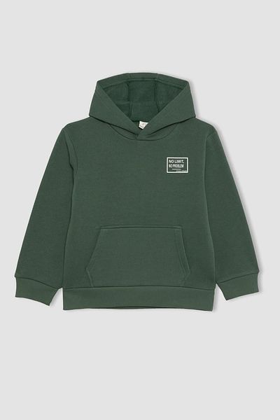 DeFacto Thick and Hooded Boys' Sweatshirt - Printed, A9778a823wn