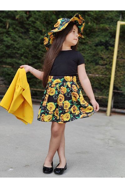 elfanto kıds Short Sleeve Jacket and Skirt Hat - Set of 3