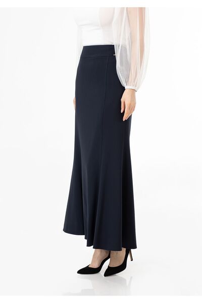G-Line Fish Model Maxi Length Navy Blue Skirt