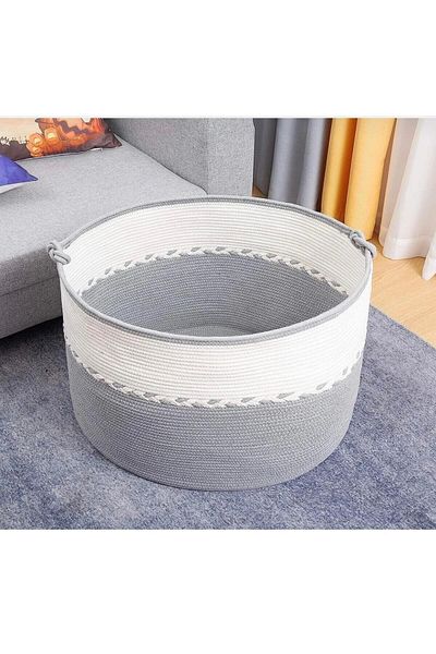 ModaCardin Organizer Ψάθινο Καλάθι Ιουτ - Καλάθι παιχνιδιών και ρούχων