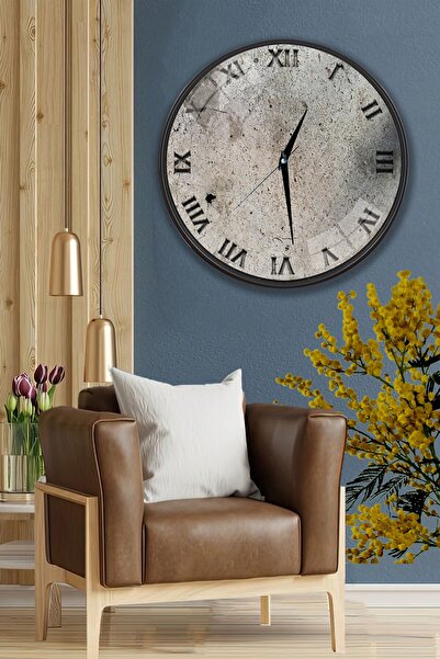 EMYA HOME Ceas de perete din piatră 3D - 29 cm