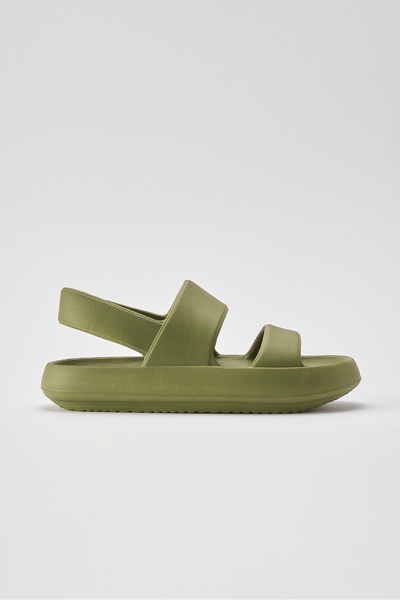 OZYO Masai Khaki Eva Beach Sandals - Double Strap, Casual Summer Slippers