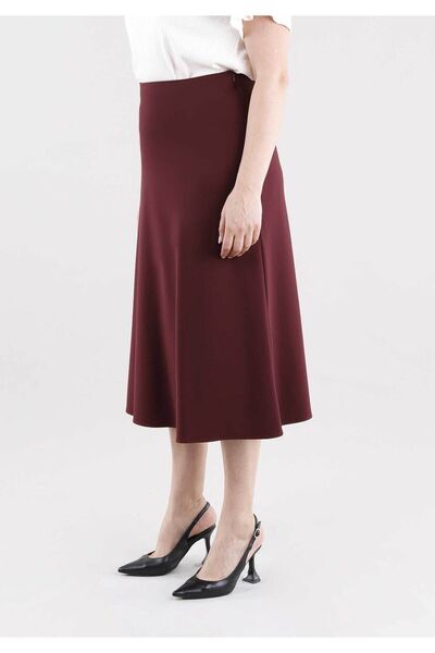 G-Line A-line BurgundyMidiKilos Skirt