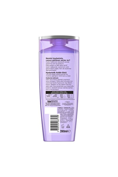 L'Oreal Paris L'oral Paris Elseve Hydra [hyaluronic] Nem Dolduran Şampuan 390ml