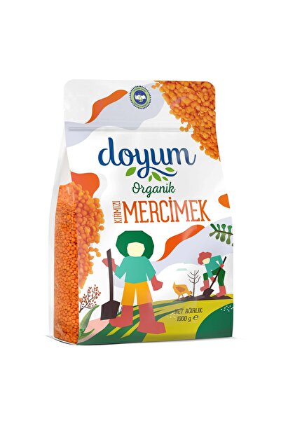 Doyum Organik Kırmızı Mercimek 1 Kg