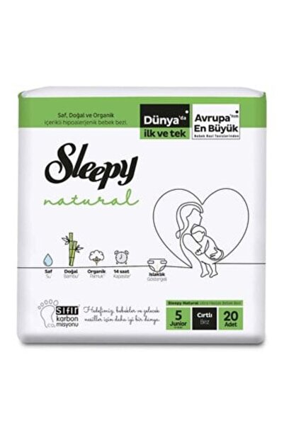 Sleepy 5 قطع جامبو طبيعي جونيور 20 قطعة عبوة واحدة