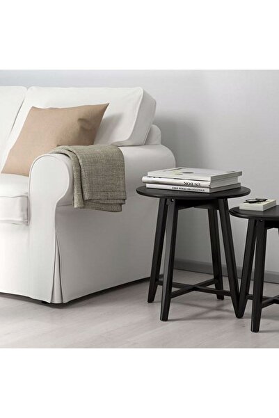 IKEA Kragsta Yan Sehpa Seti, Siyah