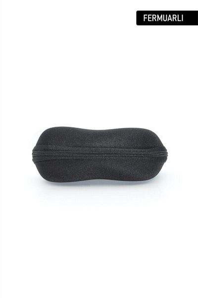 The Lavinia Black Zippered Sunglasses Case