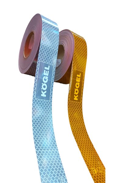 POLATLI OTO AKSESUAR 1 Meter Gray Flat Bellows Strip Reflector - E Certificated