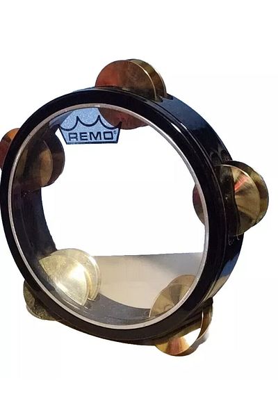 Unosell Cymbal Tambourine Remo Skin 22 Cm, Tambourine Tambourine Riq Marine W / Cymbals