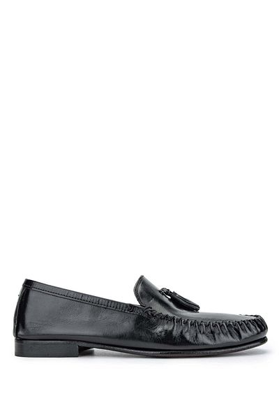 D LEPORI D.LEPORI Men's Black Genuine Leather Loafer