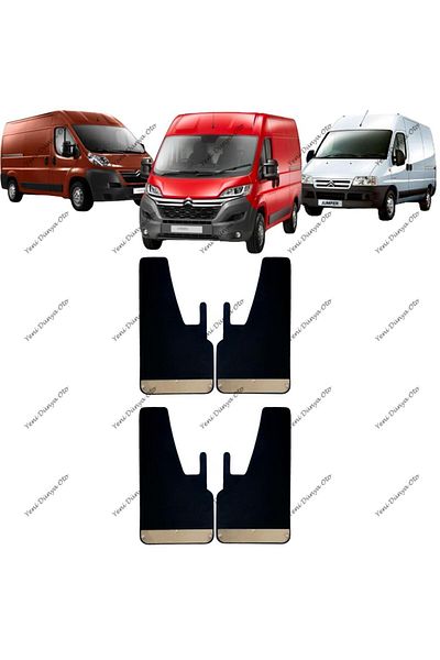 YeniDünyaOto Citröen Jumper 4-Piece Chrome Mudflap, Fender, Dust Cover Cıt0sx019