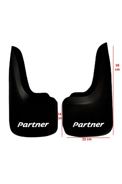 YeniDünyaOto Peugeot Partner 2-Piece Rear Mudguard Fender Dust Cover Peu1bz018