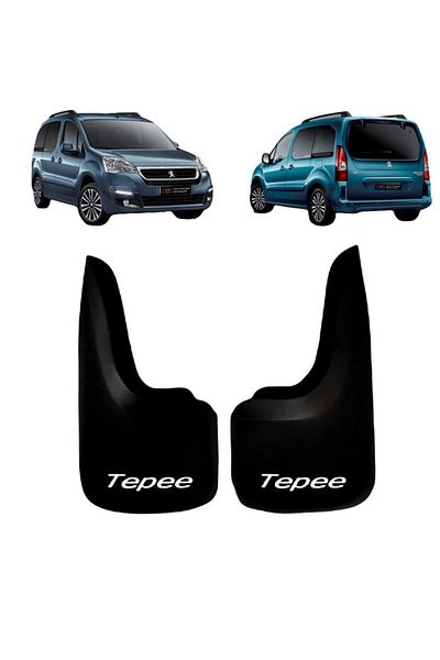 YeniDünyaOto Peugeot Partner Tepee 2-Piece Rear Mudflap Fender Dust Cover Peu1bz017