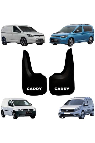 YeniDünyaOto Volkswagen Caddy 2-Piece Rear Mudflap Fender Dust Cover Vw1bz024