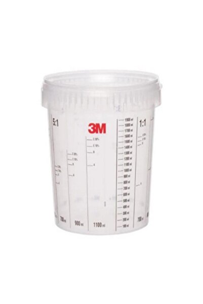3M 50405 2300 Ml Boya Hazırlama Kabı-kapağı Seti 10 Adet
