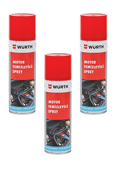 Würth Motor Temizleyici Sprey 500 Ml / 3'lü Paket /