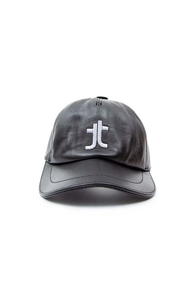 Tamer Tanca Black Vegan Unisex Leather Hat