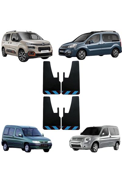 Yeni Dünya Citröen Berlingo Claret Red-Blue Highlighter 4-Piece Mudguard Fender Dust Cover CIT0FX01404