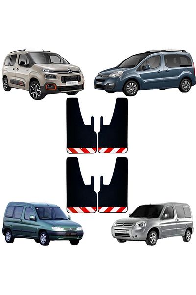 Yeni Dünya Citröen Berlingo Red-White Highlighter 4-Piece Mudguard Fender Dust Cover CIT0FX01402