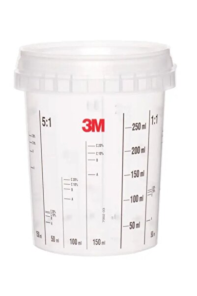 3M 50402 365 Ml Boya Saklama Ve Hazırlama Kabı-kapağı Seti 10 Adet