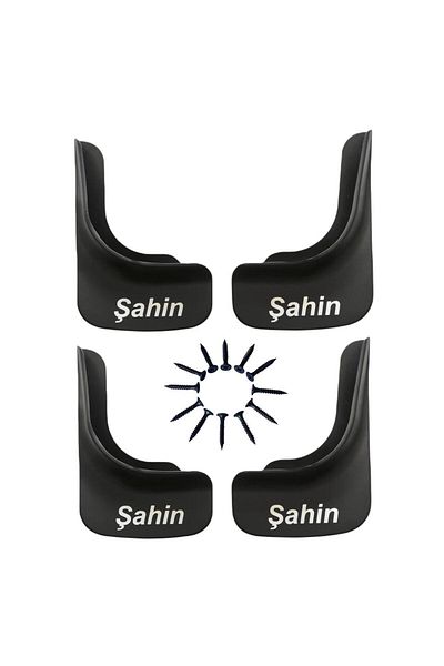 YeniDünyaOto Tofaş Şahin Compatible 4-Piece Front Rear Set Mudflap Fender Dust Cover TFS1UX903