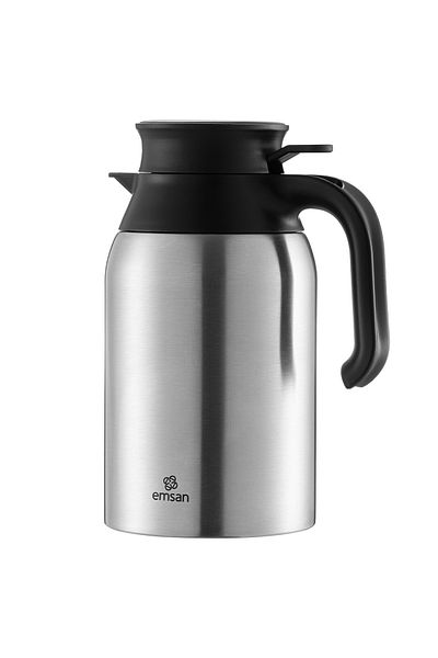 Emsan 2 L Class Inox Thermos 2 Lt Steel Drink 12 Hours Gray