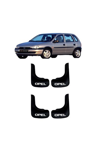 Yeni Dünya Opel Corsa B 1993-2000 Compatible 4-Piece Front-Rear Mudflap Dust Cover Fender Opl1ux007yd